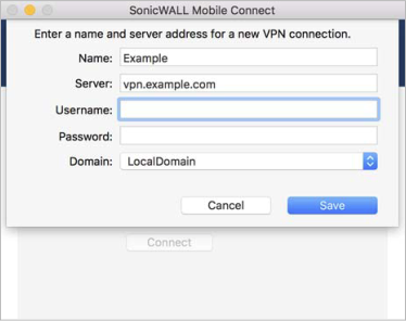 how to configure my folders using sonicwall for mac