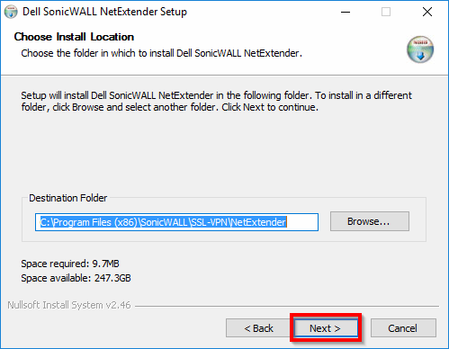 how to uninstall sonicwall netextender client windows 10